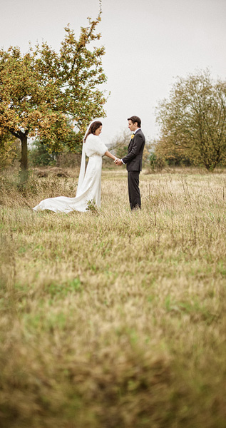 Vintage wedding in a field photographer York