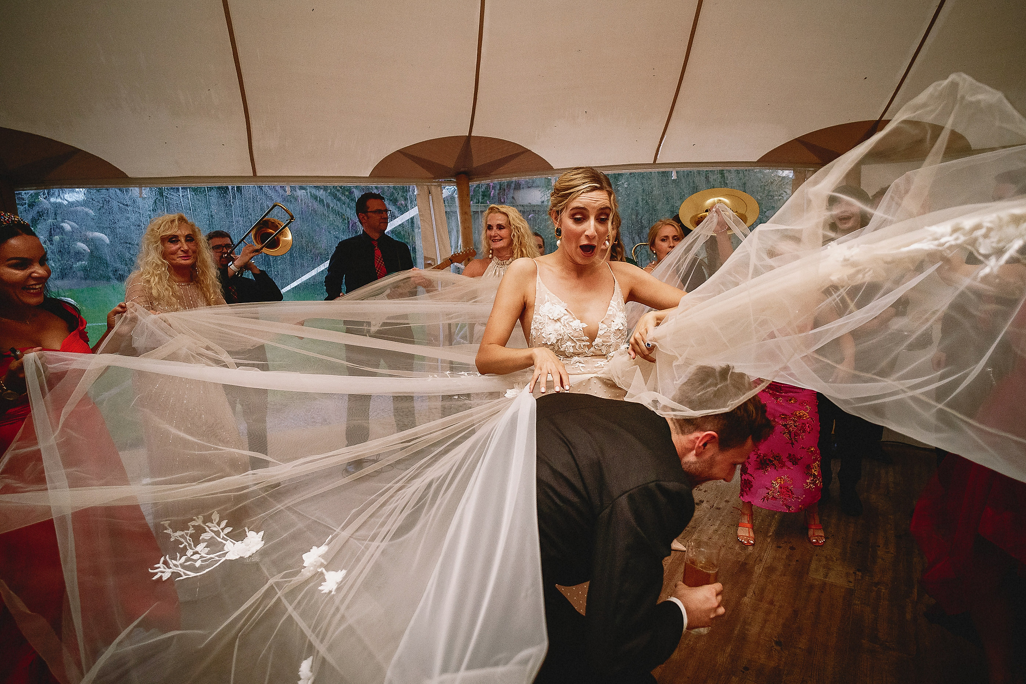 bride at middleton lodge dancing york wedding films