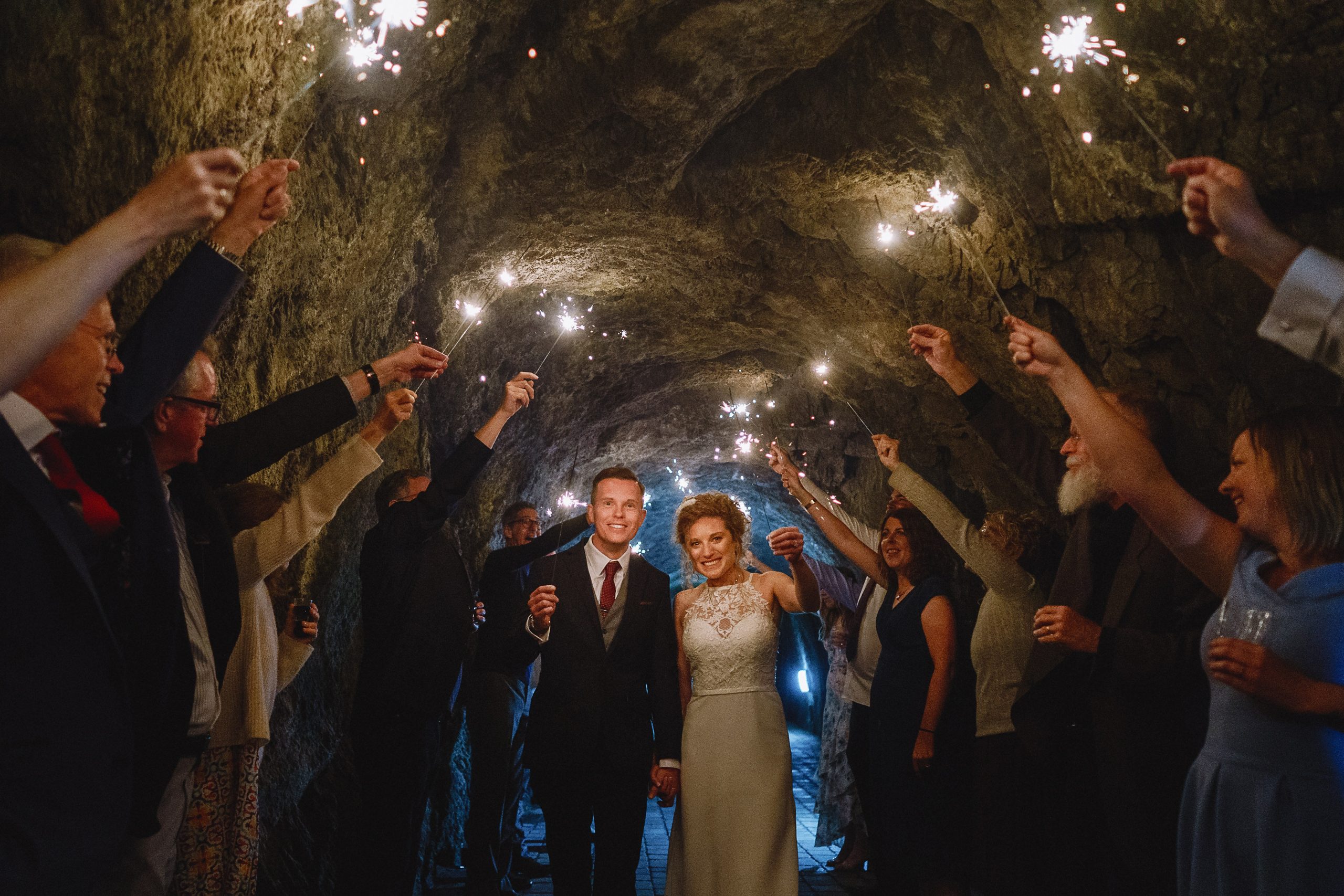 Sparkler arch tunnels beaches wedding