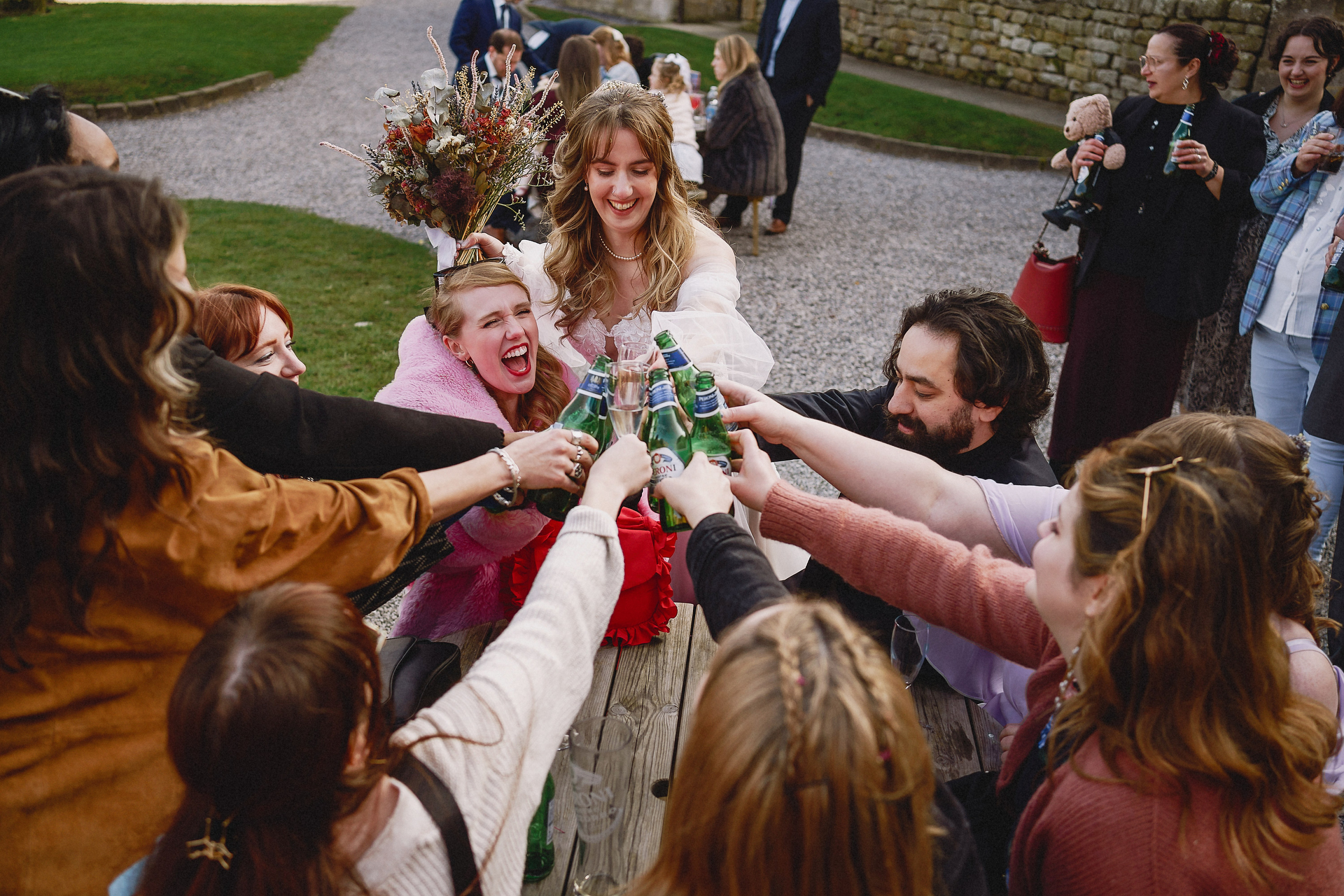 wedding guests at danby